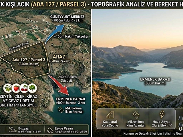 ANTALYA VE MERSİNE ÇOK YAKIN,DOĞANIN KALBİNDE, KASABAMIZIN İÇİNDE BULUNAN ARAZİM SATILIKTIR. - Görsel 2