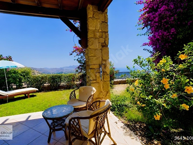 BODRUM GÜMÜŞLÜKTE EŞSİZ MANZARALI, BAHÇE KATI SATILIK DAİRE - Görsel 25