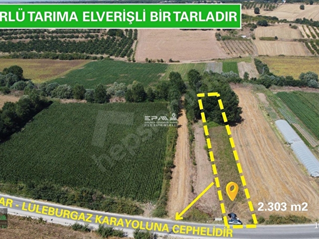 PINARHİSAR ATAKÖY YATIRIMLIK FIRSAT ANA YOLA CEPHE 2303 m2 TARLA - Görsel 4