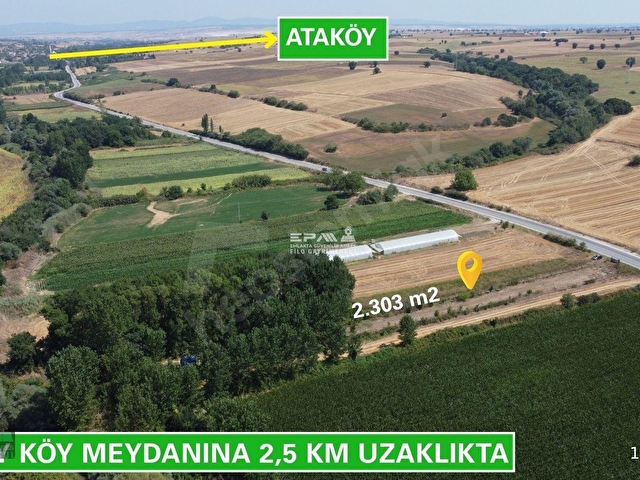 PINARHİSAR ATAKÖY YATIRIMLIK FIRSAT ANA YOLA CEPHE 2303 m2 TARLA - Görsel 10