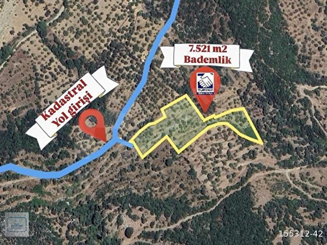 TURYAP FİDAN DAN HIZIRŞAH MAHALLESİNDE 7.521M2 SATILIK BADEMLİK - Görsel 30