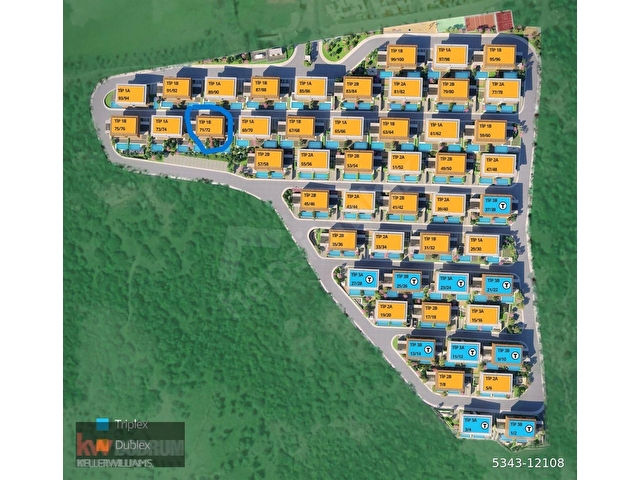 Adabükünde Kuş Cenneti Tuzla Gölü manzaralı dubleks ikiz villa
