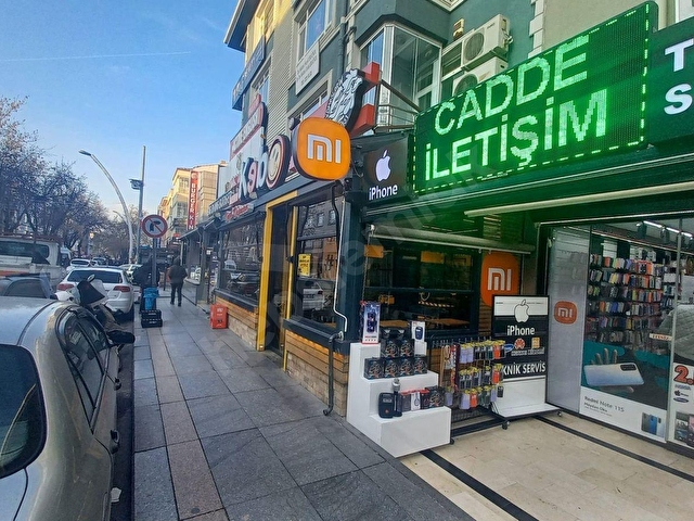 BAHÇELİ 7 .CADDEDE BİRCANDAN 90m² GİRİŞ + 35 m² ALT KAT + BAHÇELİ BACALI KURUMSAL KİRACILI DÜKKAN