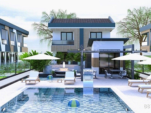 ANTALYA MANAVGAT SİDE DE 40 VİLLALIK HAVUZLU SİTE İÇERİSİNDE 83 m² 2+1 DUBLEKS VİLLA - Görsel 6