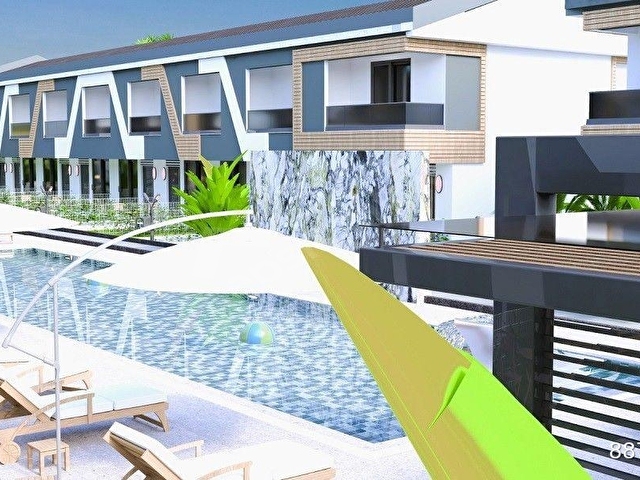 ANTALYA MANAVGAT SİDE DE 40 VİLLALIK HAVUZLU SİTE İÇERİSİNDE 83 m² 2+1 DUBLEKS VİLLA - Görsel 13