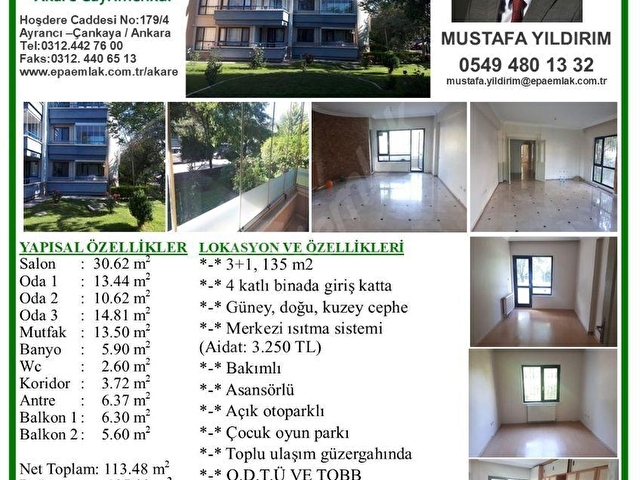 Söğütözü - Anadolu Sitesinde,  3+1, Bakımlı, Asansörlü - Görsel 24