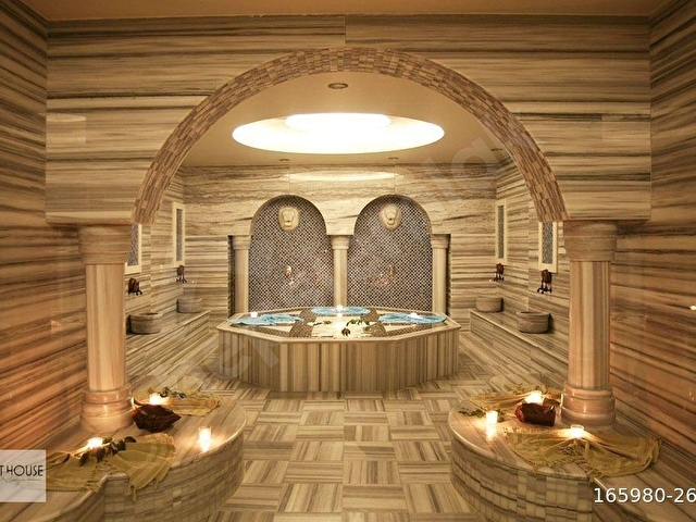 ALANYA GOLD CITY HOTELDE FULL DENİZ MANZARALI UZUN DÖNEM KİRALIK 1+1 DAİRE - Görsel 19