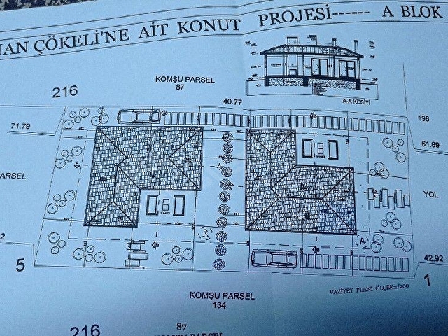 PROJE!... İNŞAAT RUHSAT ONAYLI %60 konut / Villa  imarlı 791 M2 arsa - Görsel 20
