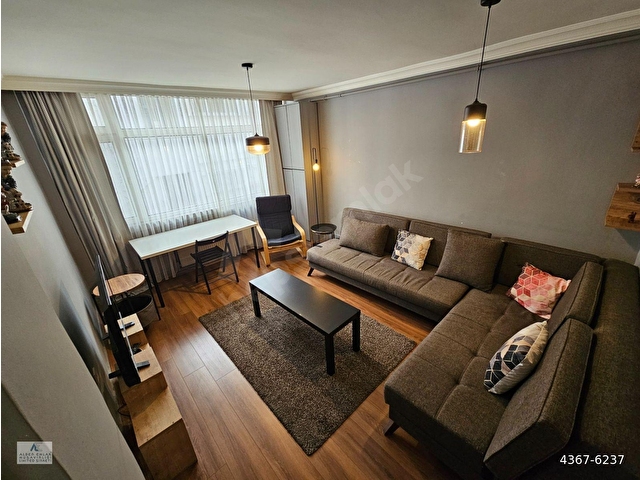 KUZGUN SOKAK MOBİLYALI KİRALIK DAİRE YÜKSEK GİRİŞ 2+1 95m2. KOMBİLİ - Görsel 2