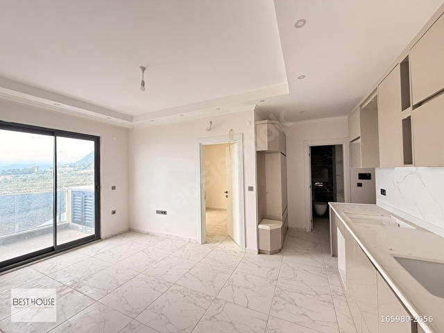 ALANYA MAHMUTLARDA DENİZ MANZARALI SIFIR BİNADA 1+1 SATILIK DAİRE - Görsel 5
