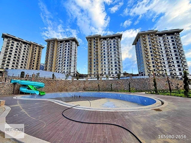 ALANYA MAHMUTLARDA DENİZ MANZARALI SIFIR BİNADA 1+1 SATILIK DAİRE - Görsel 3