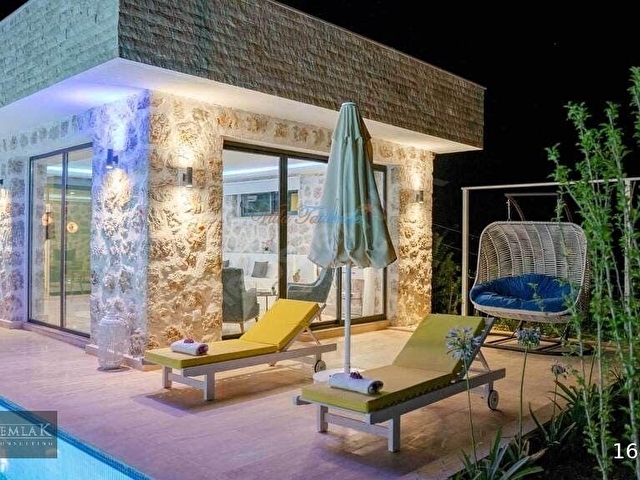 Günlük Kiralık 2 Odalı Villa - Antalya Kaş İslamlar Mahallesi - 4 Kişi Kapasiteli - Görsel 12