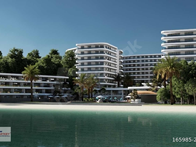 Kuşadası Denize Sıfır Projede Deniz Manzaralı Satılık 1+1 Daire - Görsel 2