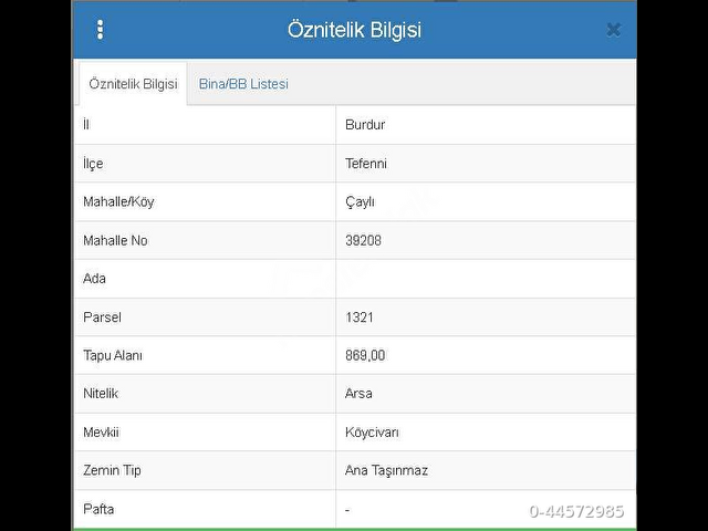 SATILIK ARSA – BURDUR / TEFENNİ / ÇAYLI KÖYÜ - Görsel 3