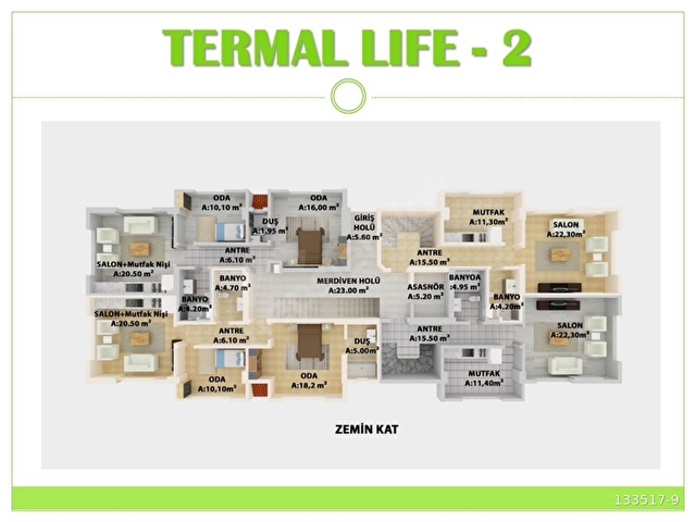 YALOVA TERMALDE İNŞAATTAN SATILIK DAİRE - Görsel 23