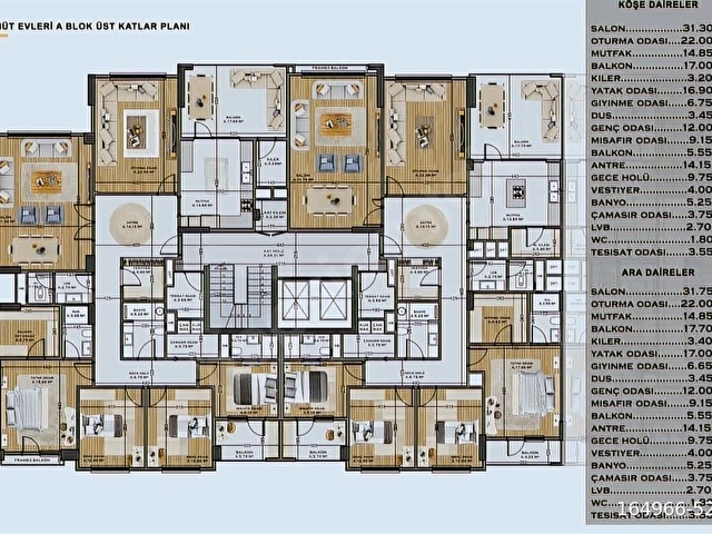 TEMA dan KOMÜT EVLERİNDE 5+1 B BLOK da SATILIK DAİRE - Görsel 4