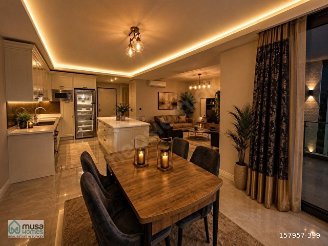 KESTELDE SATILIK 2+1 DENİZ MANZARALI DAİRE  178 m² FULL EŞYALI  2 BANYO| 2 DEPO - Görsel 2
