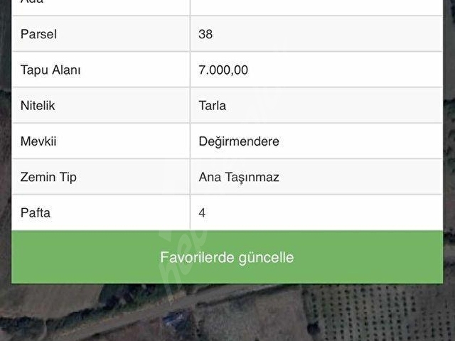 Mustafakemalpaşa Karaoğlanda Yatırımlık 5600m² Tarla