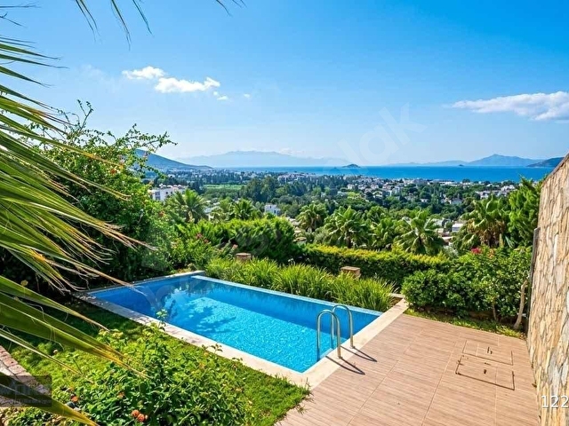 Bodrum Turgutreis 3+1 Deniz Manzaralı Özel Havuzlu Villa - Görsel 9