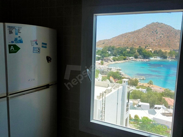 Bodrum Akyarlar Kiralık Deniz Manzaralı 2+1 Eşyalı Yazlık Daire 28765