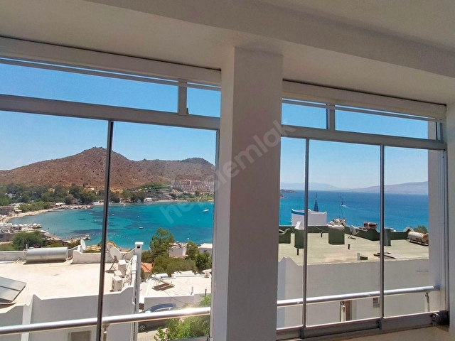 Bodrum Akyarlar Kiralık Deniz Manzaralı 2+1 Eşyalı Yazlık Daire 28765