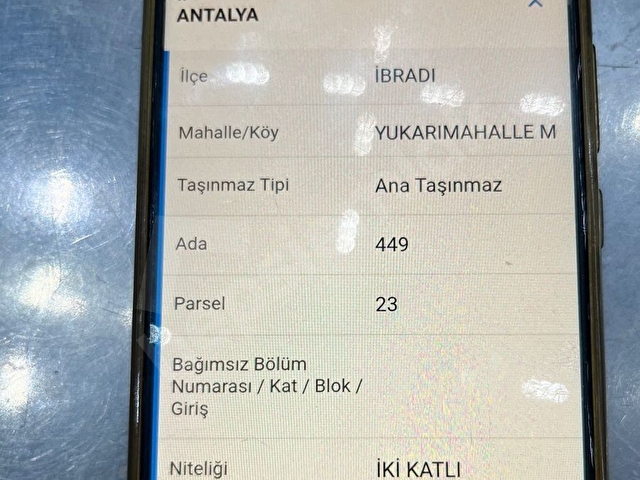 ANTALYA İBRADI KOVA ALANINDA  SATILIK 2035 m² HİSSEDARLI ARSA - Görsel 4
