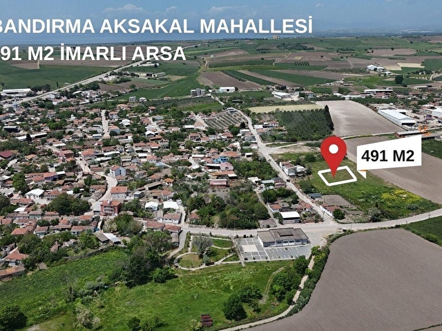 BANDIRMA AKSAKAL MAH. 491 M2 İMARLI ARSA - Görsel 3