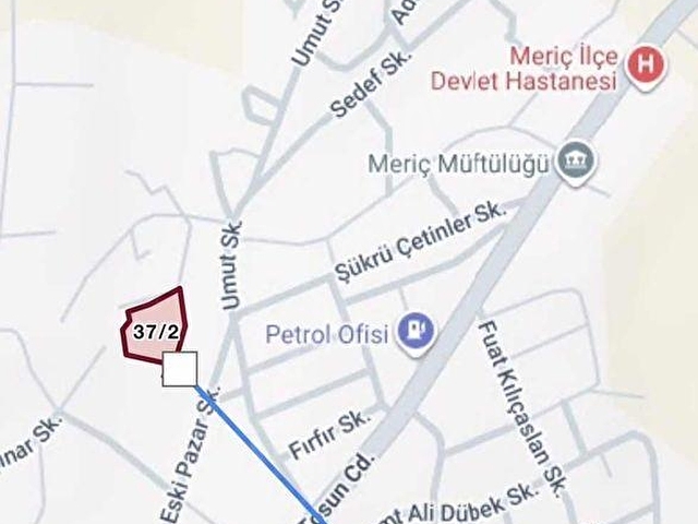 EDİRNE MERİÇ BÜYÜKDOĞANCADA 630 M2 İMARLI İFRAZLI MERKEZDE - Görsel 3