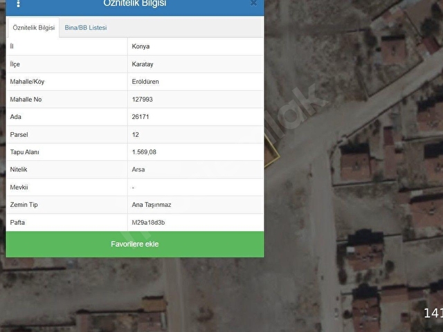 KONYA KARATAY ERÖLDÜRÜN MH. SATILIK ÇİFLİK VE EV 1569 M2 ARSA İÇERİNDE - Görsel 20
