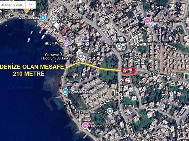 Bodrum Yalıkavakta Panoromik Manzaralı Müstakil Triplex Villa - Görsel 3