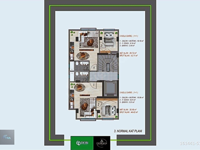 YBA| SATILIK KARTAL TOPSELVİ TOPRAKTAN 1+1 ARAKAT DAİRE - Görsel 2