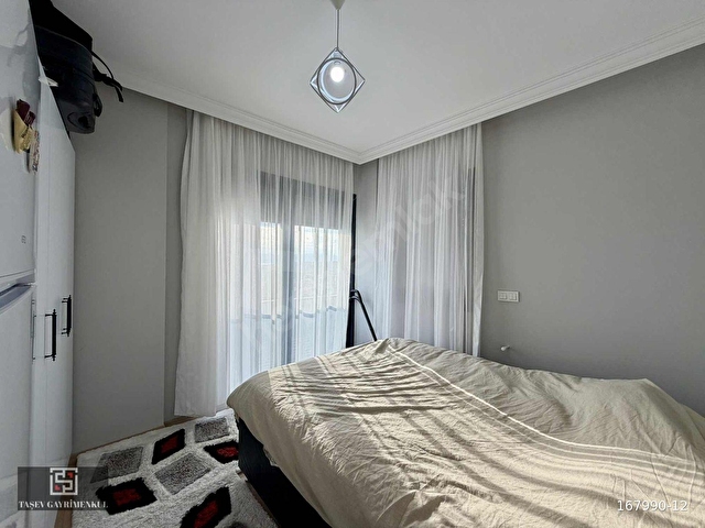 YILLIK KİRALIK AY ÖDEMELİ 1+1 50M2 FULL EŞYALI KLİMALI MANZARALI - Görsel 17