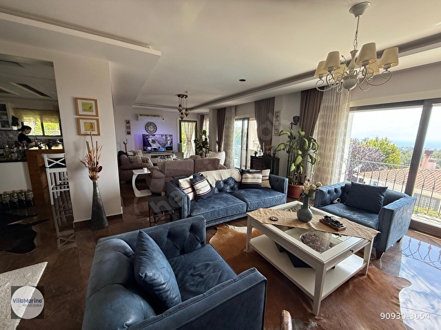 Soğucakta Deniz Manzaralı Özel Havuzlu 8+1 Lüks Villa - Görsel 12