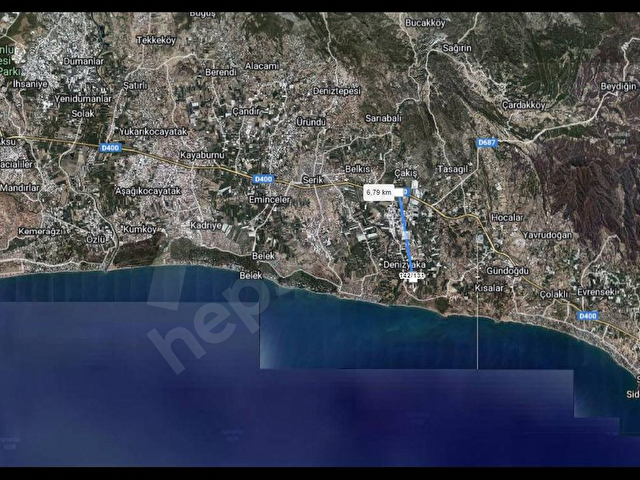 Antalya Manavgat Denizyakada denize 1.5 km yürüme mesafede satılık  müstakil hobi bahçesi - Görsel 4