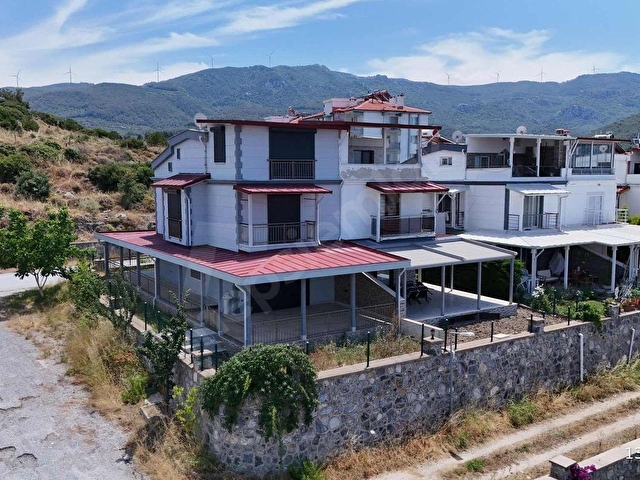 Kuşadası davutlarda ful manzaralı eşyalı havuzlu satılık - Görsel 6