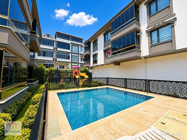 Karasuda Havuzlu Site İçerisinde, Havuz Cephe 2+1 Satılık Daire - Görsel 2
