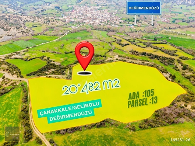 ŞAHİNLER EMLAKTAN DEĞİRMENDÜZÜNDE 20.482 M2 SATILIK ARAZİ - Görsel 2