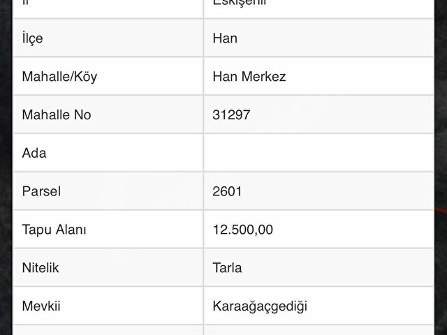 ESKİŞEHİR HANDA SATILIK 12.500M2 SATILIK ARSA EKİM YAPILMAKTA - Görsel 6
