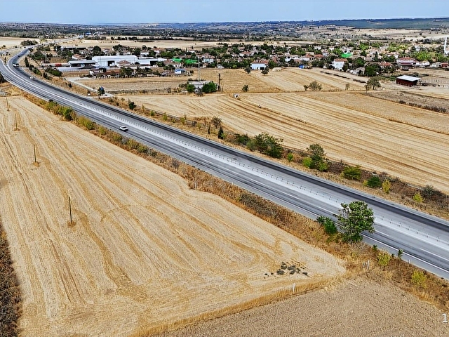 BABAESKİ KARAMESUTLU DA DUBLE YOL CEPHE 356 M2 SATILIK TARLA - Görsel 14