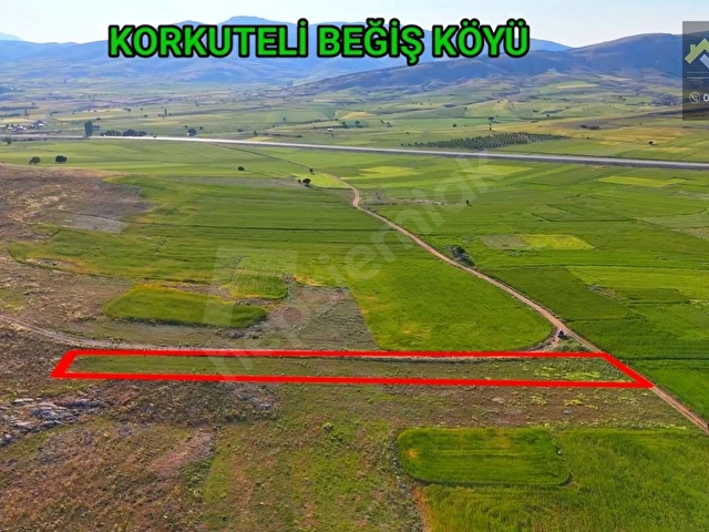 KORKUTELİ BEĞİŞ DE SATILIK 2.252M2 TARLA RESMi YOL VAR - Görsel 3