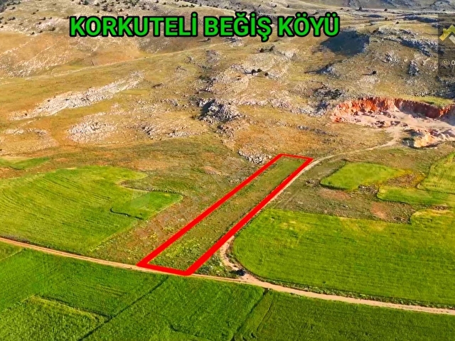 KORKUTELİ BEĞİŞ DE SATILIK 2.252M2 TARLA RESMi YOL VAR - Görsel 7