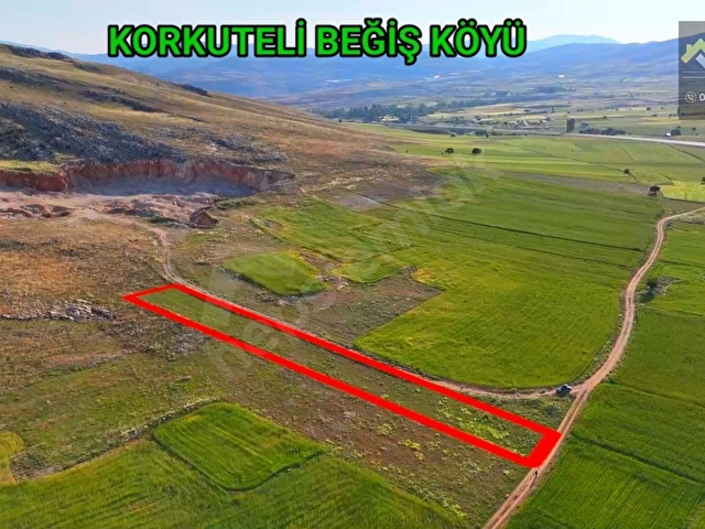 KORKUTELİ BEĞİŞ DE SATILIK 2.252M2 TARLA RESMi YOL VAR - Görsel 4