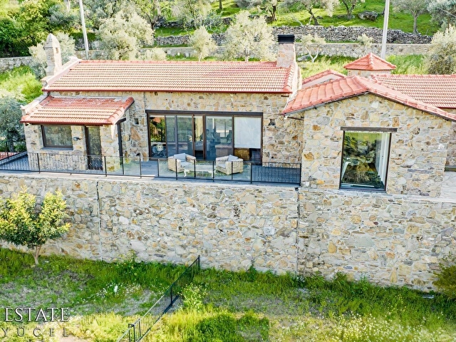 Muğla, Milas, Kemikler, Satılık Müstakil Taş Ev, Satılık Villa - Görsel 29