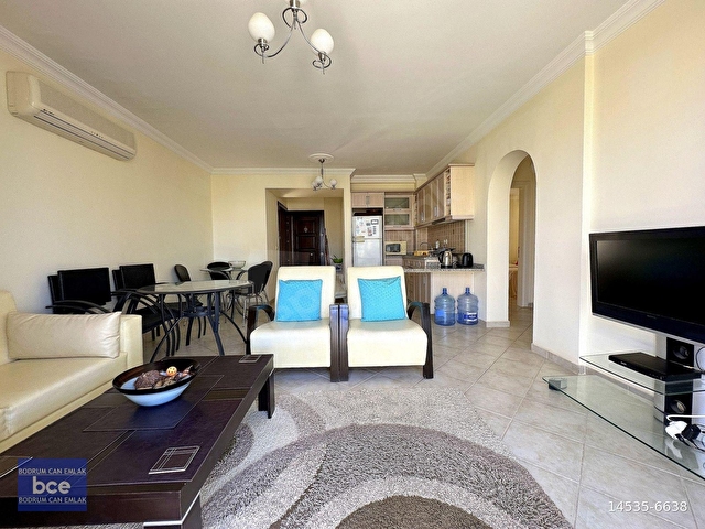 PLAJLI SİTEDE EŞYALI ÇİFT CEPHE DENİZ MANZARALI BÜYÜK TİP DAİRE - Görsel 29
