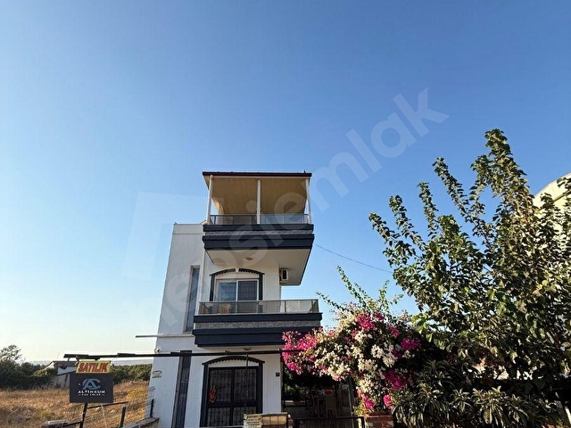DİDİM SATILIK 3+1 AYRI MUTFAK ACİLL FİYAT DÜŞTÜ FULL EŞYALI MÜSTAKİL TRİBLEX VİLLA - Görsel 2