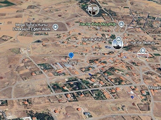 İNCEK HACILAR DA GÖL MANZARALI 500 m² SATILIK KÖŞE PARSEL E:0,50 - Görsel 2