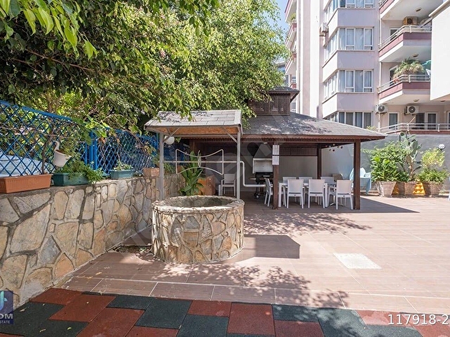 KLEOPATRA PLAJINA 50 M SOSYAL OLANAKLI SİTE İÇİ EŞYALI 1+1 DAİRE - Görsel 23