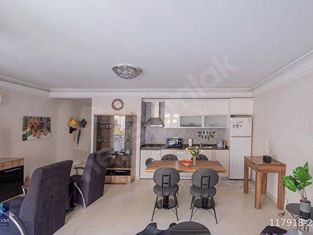 KLEOPATRA PLAJINA 50 M SOSYAL OLANAKLI SİTE İÇİ EŞYALI 1+1 DAİRE - Görsel 5