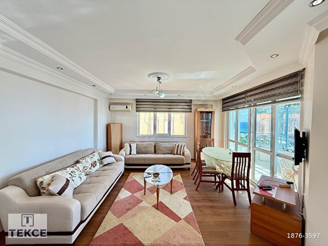 Alanyada Sahile Sıfır Konumda Kiralık Eşyalı Daire | TEKCE - Görsel 4