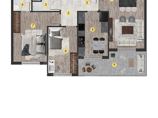 İncekte Orion Towerda Lüks 2+1 Satılık Daire. - Görsel 21